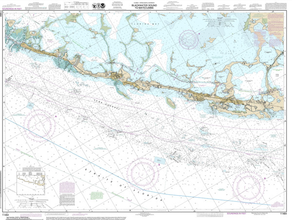 Blackwater Sound to Matecumbe Key 2014 - Old Map Nautical Chart AC Harbors 11464 - Florida (East Coast) Blackwater Sound to Matecumbe Key 2014 - Old Map Nautical Chart AC Harbors 11464 - Florida (East Coast)
