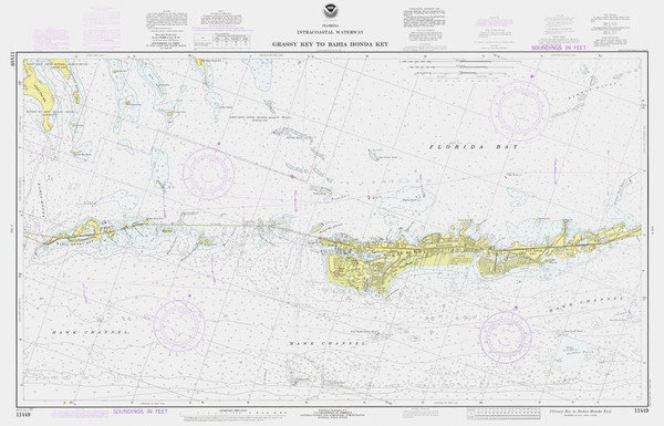 Grassy Key to Bahia Honda Key 1979 - Old Map Nautical Chart AC Harbors 11449B - Florida (East Coast)