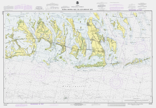 Bahia Honda Key to Sugarloaf Key 1979 - Old Map Nautical Chart AC Harbors 853-11445 - Florida (East Coast) Bahia Honda Key to Sugarloaf Key 1979 - Old Map Nautical Chart AC Harbors 853-11445 - Florida (East Coast)