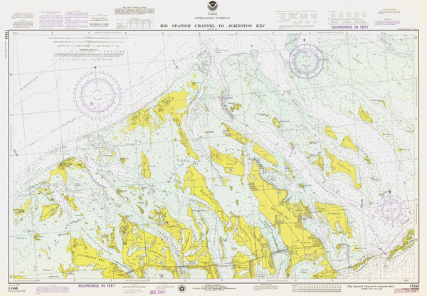 Big Spanish Channel to Johnson Key 1974 - Old Map Nautical Chart AC Harbors 859-11448 - Florida (East Coast) Big Spanish Channel to Johnson Key 1974 - Old Map Nautical Chart AC Harbors 859-11448 - Florida (East Coast)