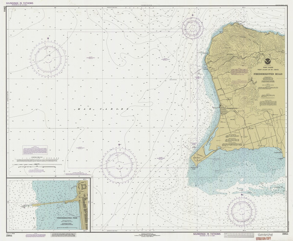 Frederiksted Road 1990 - Old Map Nautical Chart AC Harbors 937 - Puerto Rico & Virgin Islands