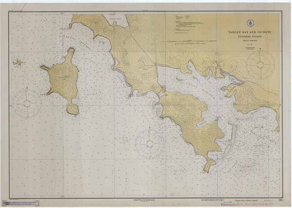 Ensenada Honda to Canal de Luis Pena 1929 - Old Map Nautical Chart AC Harbors 915 - Puerto Rico & Virgin Islands Ensenada Honda to Canal de Luis Pena 1929 - Old Map Nautical Chart AC Harbors 915 - Puerto Rico & Virgin Islands
