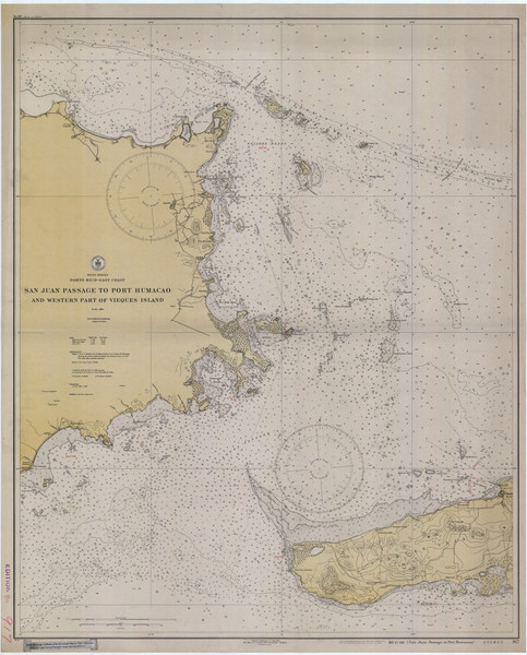 Pasaje de San Juanto Puerto de Humacao 1930 - Old Map Nautical Chart AC Harbors 917 - Puerto Rico & Virgin Islands Pasaje de San Juanto Puerto de Humacao 1930 - Old Map Nautical Chart AC Harbors 917 - Puerto Rico & Virgin Islands