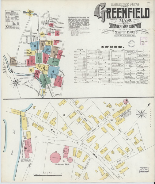 Greenfield, 1902 - Old Map Massachusetts Fire Insurance Index Greenfield, 1902 - Old Map Massachusetts Fire Insurance Index