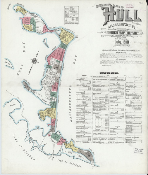 Hull, 1910 - Old Map Massachusetts Fire Insurance Index Hull, 1910 - Old Map Massachusetts Fire Insurance Index