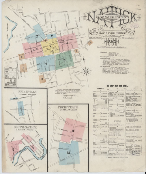 Natick, 1888 - Old Map Massachusetts Fire Insurance Index Natick, 1888 - Old Map Massachusetts Fire Insurance Index