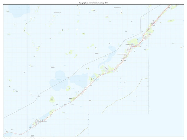 Islamorada Key 2018 - Custom USGS Old Topo Map - Florida