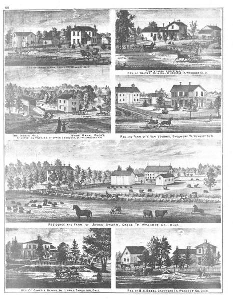 Picture Wilson, Ohio 1879 - Old Town Map Reprint - Wyandot County Atlas 43 Picture Wilson, Ohio 1879 - Old Town Map Reprint - Wyandot County Atlas 43