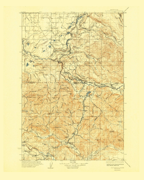 Eatonville, Washington 1937 (1942) USGS Old Topo Map Reprint 30x30 WA Quad 240940 Eatonville, Washington 1937 (1942) USGS Old Topo Map Reprint 30x30 WA Quad 240940