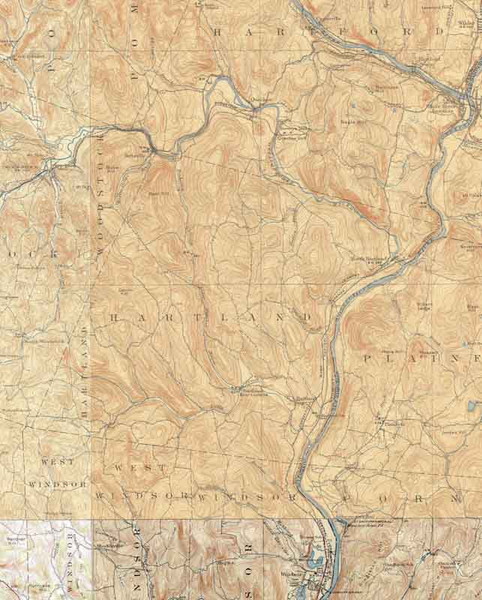 Hartland VT 1908-1911 USGS Old Topo Map - Town Composite Windsor Co. Hartland VT 1908-1911 USGS Old Topo Map - Town Composite Windsor Co.