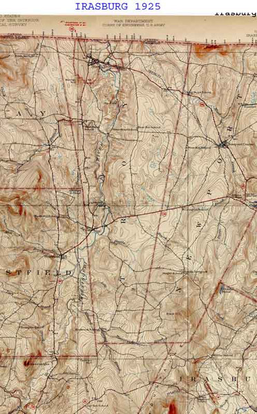 Troy VT 1925 USGS Old Topo Map - Town Composite Orleans Co.