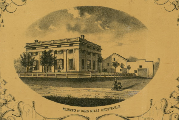 Chesterville Miles Residence - Morrow Co., Ohio 1857 Old Town Map Custom Print - Morrow Co. Chesterville Miles Residence - Morrow Co., Ohio 1857 Old Town Map Custom Print - Morrow Co.