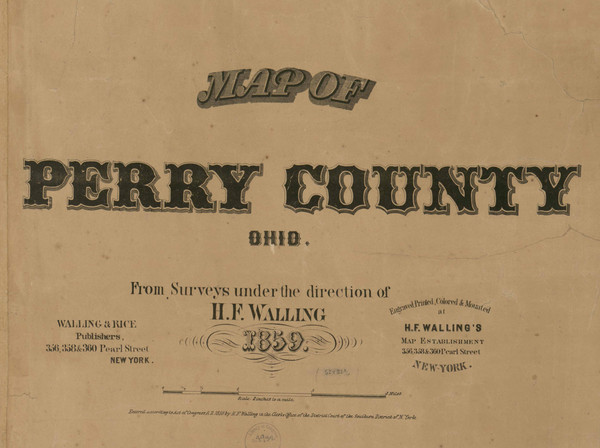 Title of Source Map - Perry Co., Ohio 1859 - NOT FOR SALE - Perry Co.