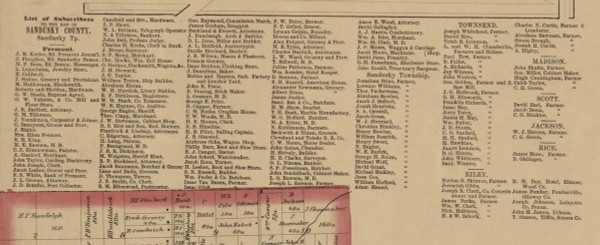 Business Directory (1) - Sandusky, Ohio 1860 Old Town Map Custom Print - Sandusky Co. Business Directory (1) - Sandusky, Ohio 1860 Old Town Map Custom Print - Sandusky Co.