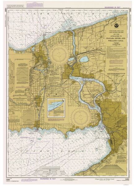 Lake Erie - North and Northwestern Lakes 1984 Lake Erie Harbor Chart Reprint Great Lakes Harbors #3 - 31