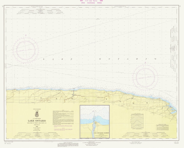 Braddock Point to Thirty Mile Point 1966 Lake Ontario Harbor Chart Reprint Great Lakes 2 - 24