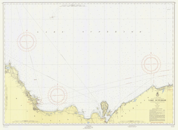 Grand Marais to Big Bay Point 1955 Lake Superior Harbor Chart Reprint Great Lakes 9 - 93