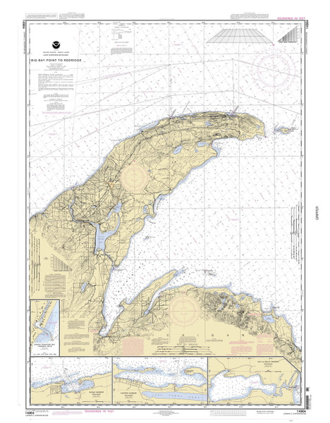 Big Bay Point to Redridge 2004 Lake Superior Harbor Chart Reprint Great Lakes 9 - 94 Big Bay Point to Redridge 2004 Lake Superior Harbor Chart Reprint Great Lakes 9 - 94