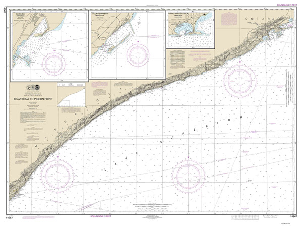 Beaver Bay to Pigeon Point 2014 Lake Superior Harbor Chart Reprint Great Lakes 9 - 97 Beaver Bay to Pigeon Point 2014 Lake Superior Harbor Chart Reprint Great Lakes 9 - 97