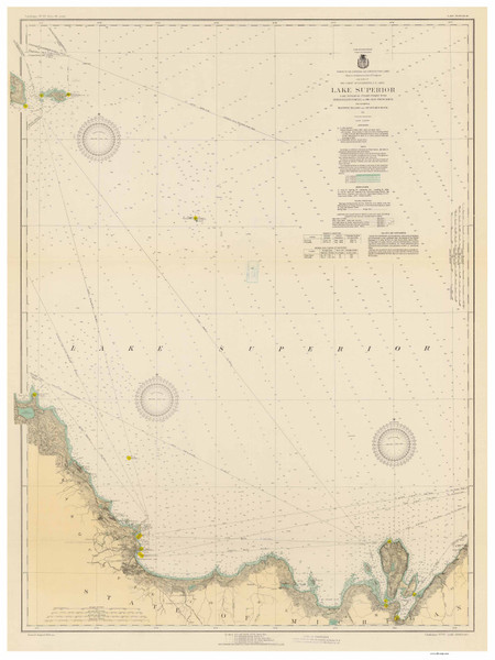 Grand Portal to Big Bay Point 1931 Lake Superior Harbor Chart Reprint Great Lakes 9 - 93old Grand Portal to Big Bay Point 1931 Lake Superior Harbor Chart Reprint Great Lakes 9 - 93old