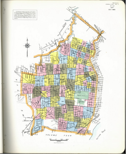 Mobile, Alabama 1956 (1) - Old Map Alabama Fire Insurance Index