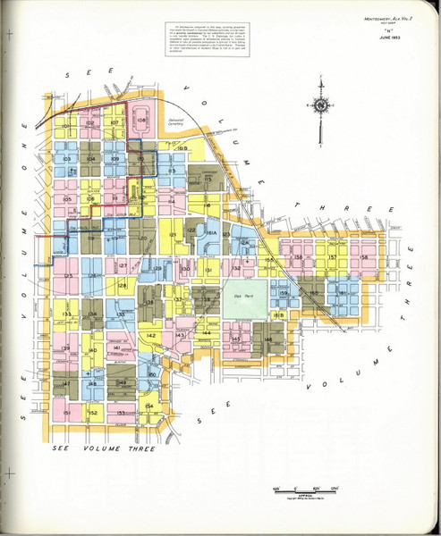 Montgomery, Alabama 1953 (2) - Old Map Alabama Fire Insurance Index