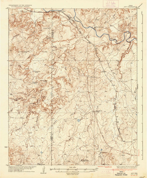 Ady, Texas 1936 () USGS Old Topo Map Reprint 15x15 TX Quad 105543 Ady, Texas 1936 () USGS Old Topo Map Reprint 15x15 TX Quad 105543