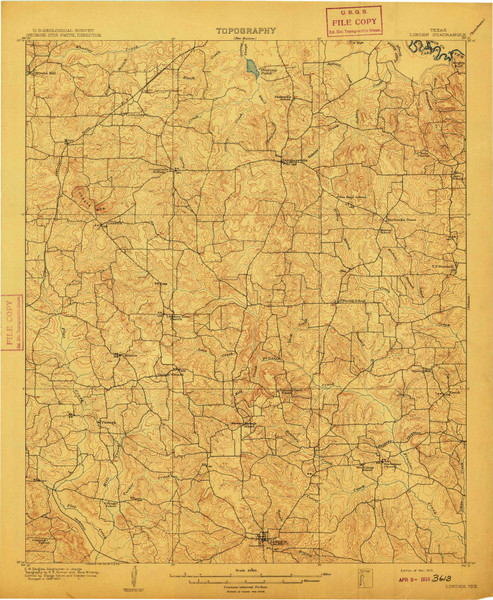 Linden, Texas 1910 () USGS Old Topo Map Reprint 15x15 TX Quad 128431 Linden, Texas 1910 () USGS Old Topo Map Reprint 15x15 TX Quad 128431