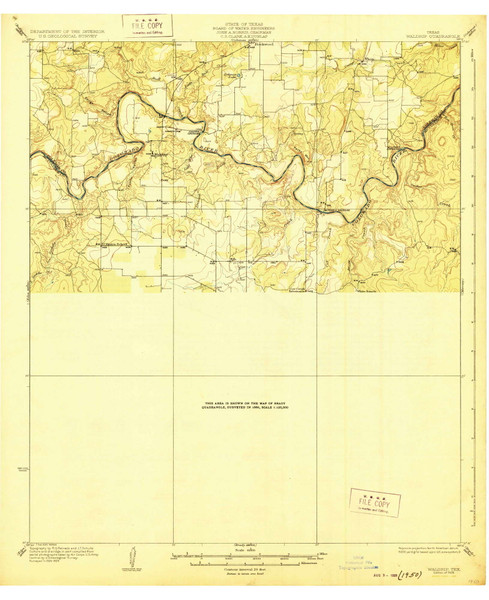Waldrip, Texas 1928 () USGS Old Topo Map Reprint 15x15 TX Quad 137575 Waldrip, Texas 1928 () USGS Old Topo Map Reprint 15x15 TX Quad 137575