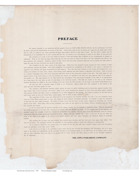 Preface, Iowa 1904 - Iowa State Atlas  2
