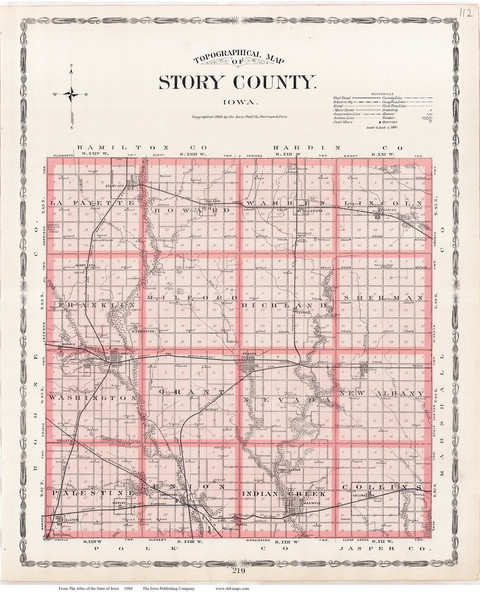 Story County, Iowa 1904 - Iowa State Atlas  112