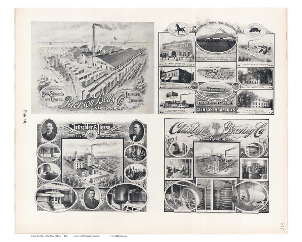 Manufacturing Picture, Iowa 1904 - Iowa State Atlas  218