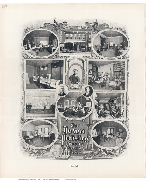 Publishing Picture, Iowa 1904 - Iowa State Atlas  245