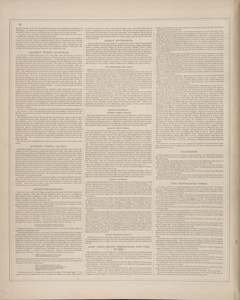 History #024 - New York 1876 - Old Town Map Reprint - Genesee Co. Atlas