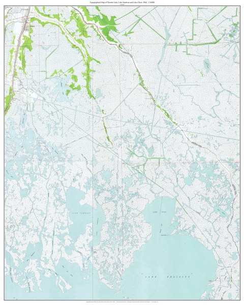 Wonder Lake, Lake Tambour and Lake Chien 24k 1964 - Custom USGS Old Topo Map - Louisiana Wonder Lake, Lake Tambour and Lake Chien 24k 1964 - Custom USGS Old Topo Map - Louisiana