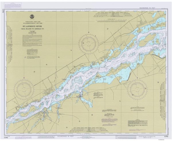 Croil Islands to Leishman Point 1985 St Lawrence River Nautical Chart Reprint 12b Great Lakes Croil Islands to Leishman Point 1985 St Lawrence River Nautical Chart Reprint 12b Great Lakes