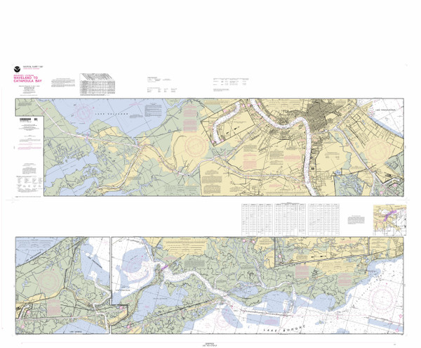 Waveland to Catahoula Bay 2003 - Old Map Nautical Chart AC Harbors 11367 - Mississippi