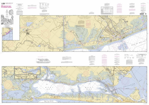 Galveston Bay to Cedar Lakes 2012 - Old Map Nautical Chart AC Harbors 11322 - Texas Galveston Bay to Cedar Lakes 2012 - Old Map Nautical Chart AC Harbors 11322 - Texas