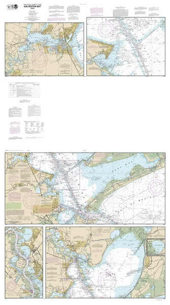 Galveston Bay 2013 - Old Map Nautical Chart AC Harbors 11326 - Texas
