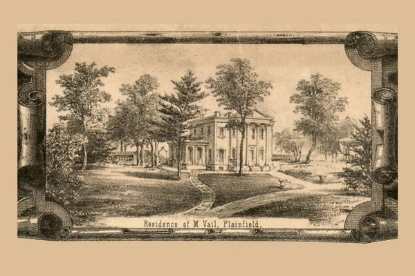 Vail Residence, New Jersey 1862 Old Town Map Custom Print - Union Co.