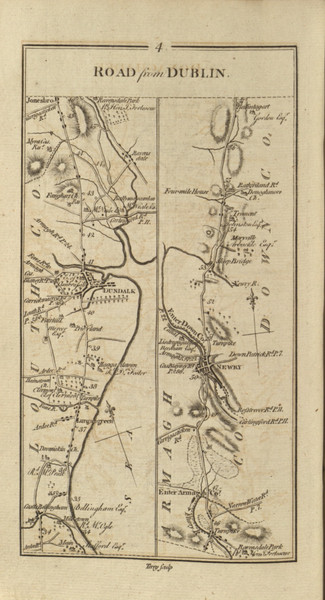 004 Dublin Donagahadee - Ireland 1777 Road Atlas 004 Dublin Donagahadee - Ireland 1777 Road Atlas
