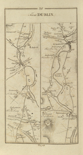 036 Dublin Derry - Ireland 1777 Road Atlas