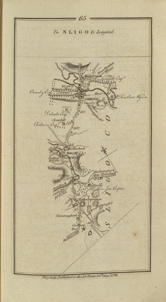 065 Dublin Sligo - Ireland 1777 Road Atlas 065 Dublin Sligo - Ireland 1777 Road Atlas