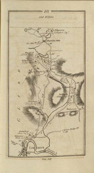101 Dublin Ennis Killaloe - Ireland 1777 Road Atlas