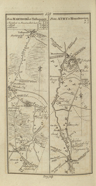 158 Maryboro Tullamore Athy Monasterevan - Ireland 1777 Road Atlas