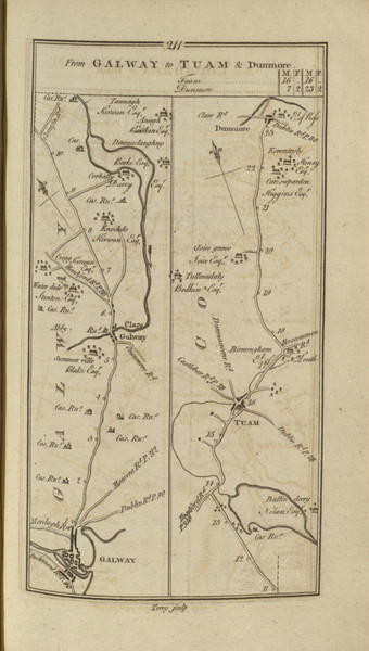 211 Galway Tuam - Ireland 1777 Road Atlas