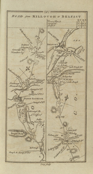 287 Kilough Belfast - Ireland 1777 Road Atlas