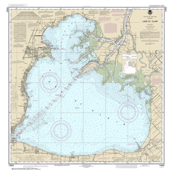 Lake St Clair 2018 Detroit & St Clair Rivers Harbor Chart Reprint 42 Lake St Clair 2018 Detroit & St Clair Rivers Harbor Chart Reprint 42