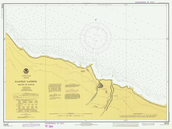 Paauhau Landing 1977 Hawaii Harbor Chart 4161 - 19326 1 Hawaii