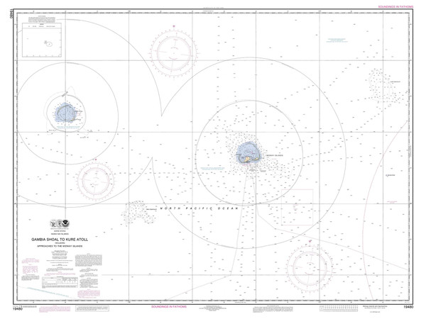 Midway Islands and Approaches 2006 Hawaii Harbor Chart 4185 - 19480 5 Northwest Islands